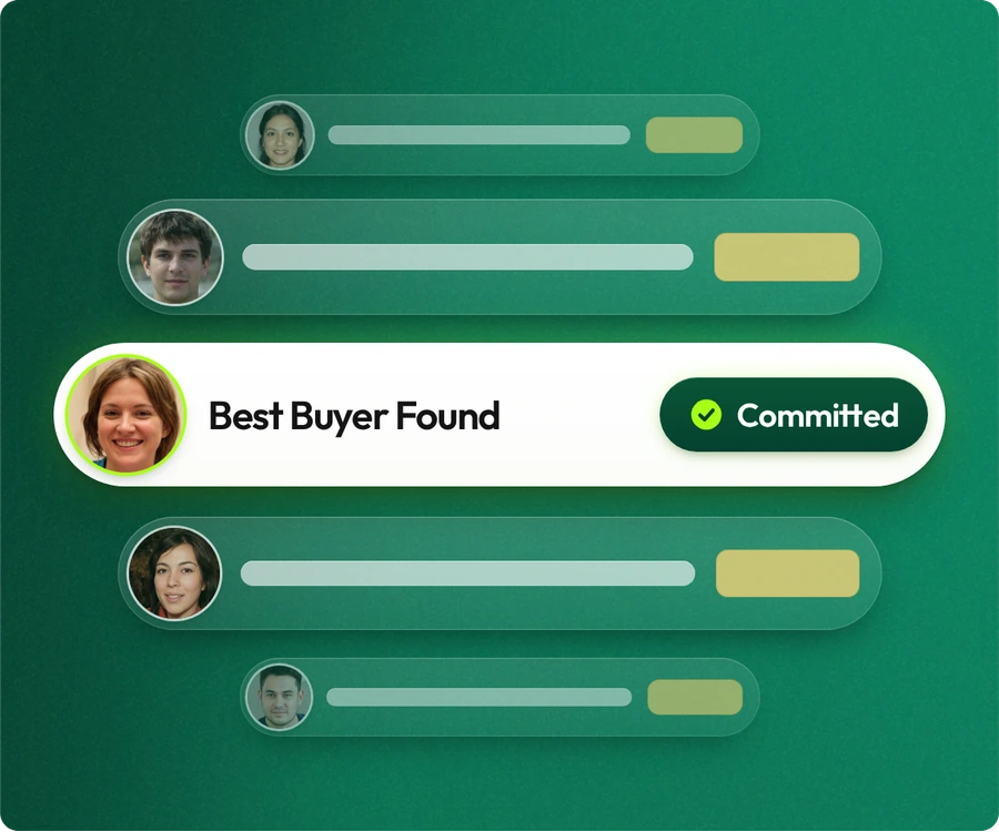 Find out which buyer is actually committed.